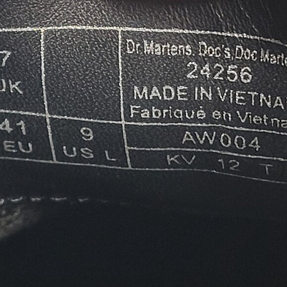 Dr. Martens Doc 24256 Women's Black Leather Shoes US Size 9 - Picture 8 of 8